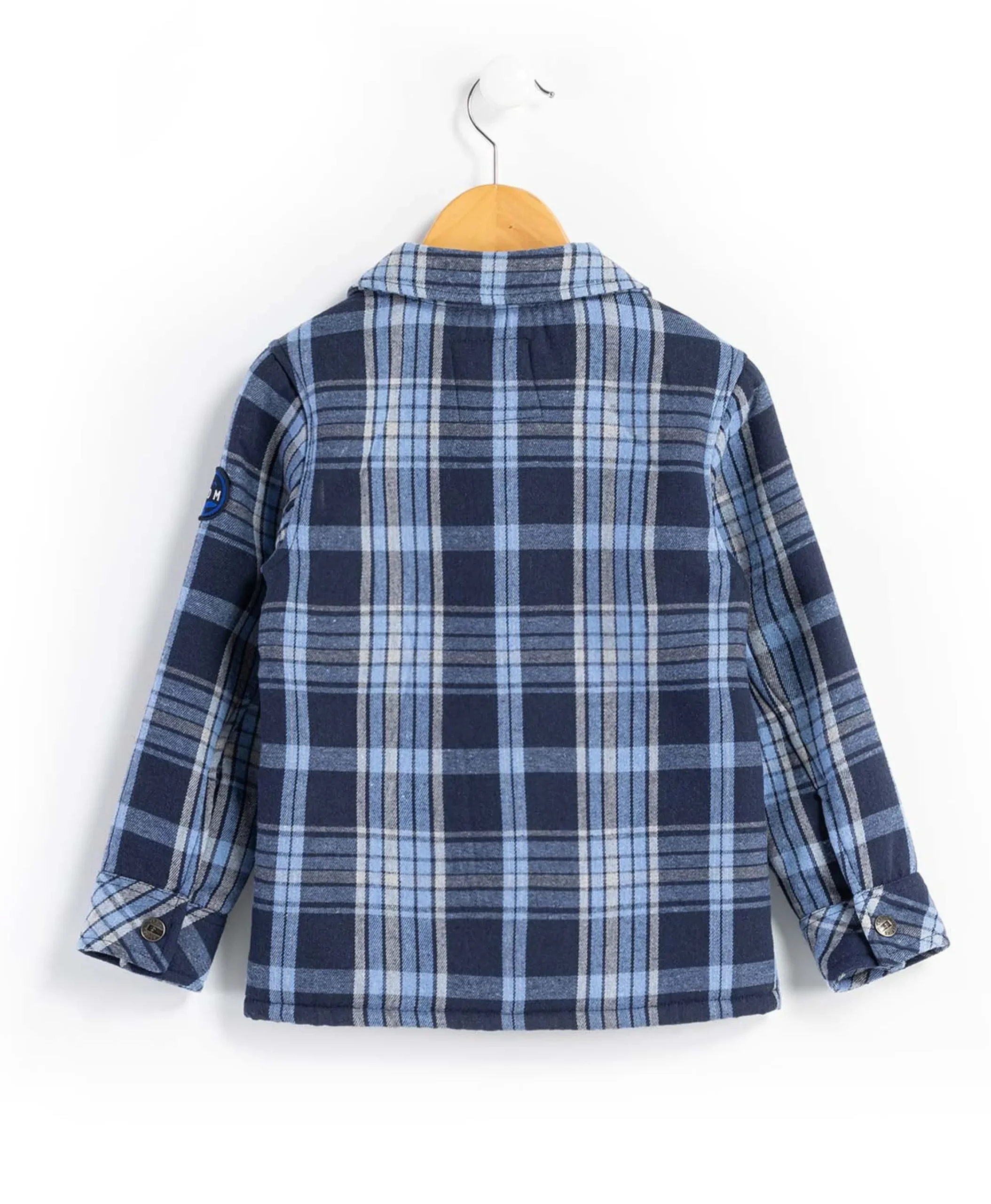 VESTE ML CARREAUX BLEU COZIO