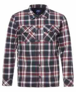 VESTE ML CARREAUX INDIGO JARROT