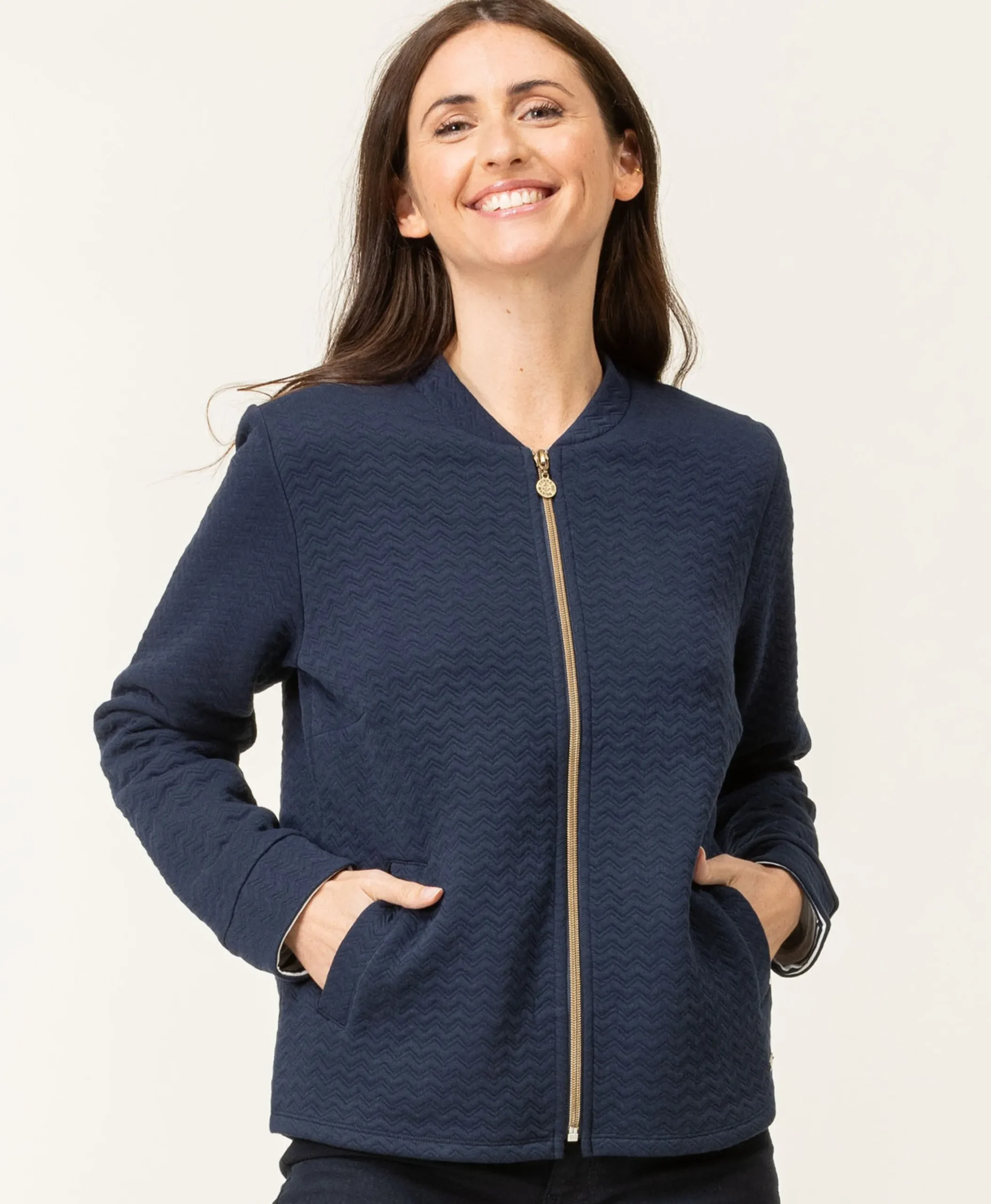 VESTE ML INDIGO VINELLE