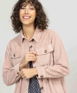 VESTE ML VIEUX ROSE RINAR