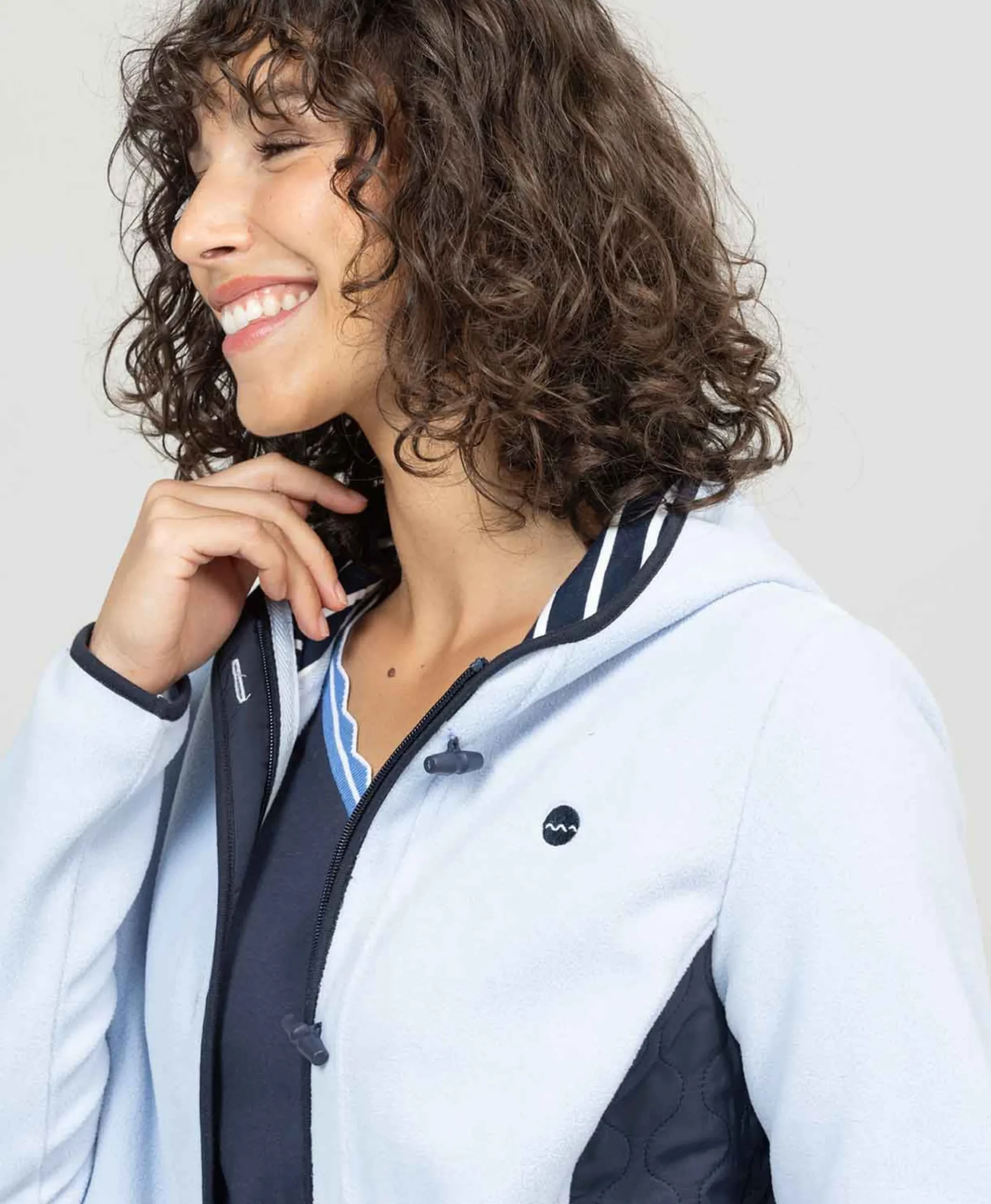 VESTE POLAIRE BLEU CACHEMIRE NECAR