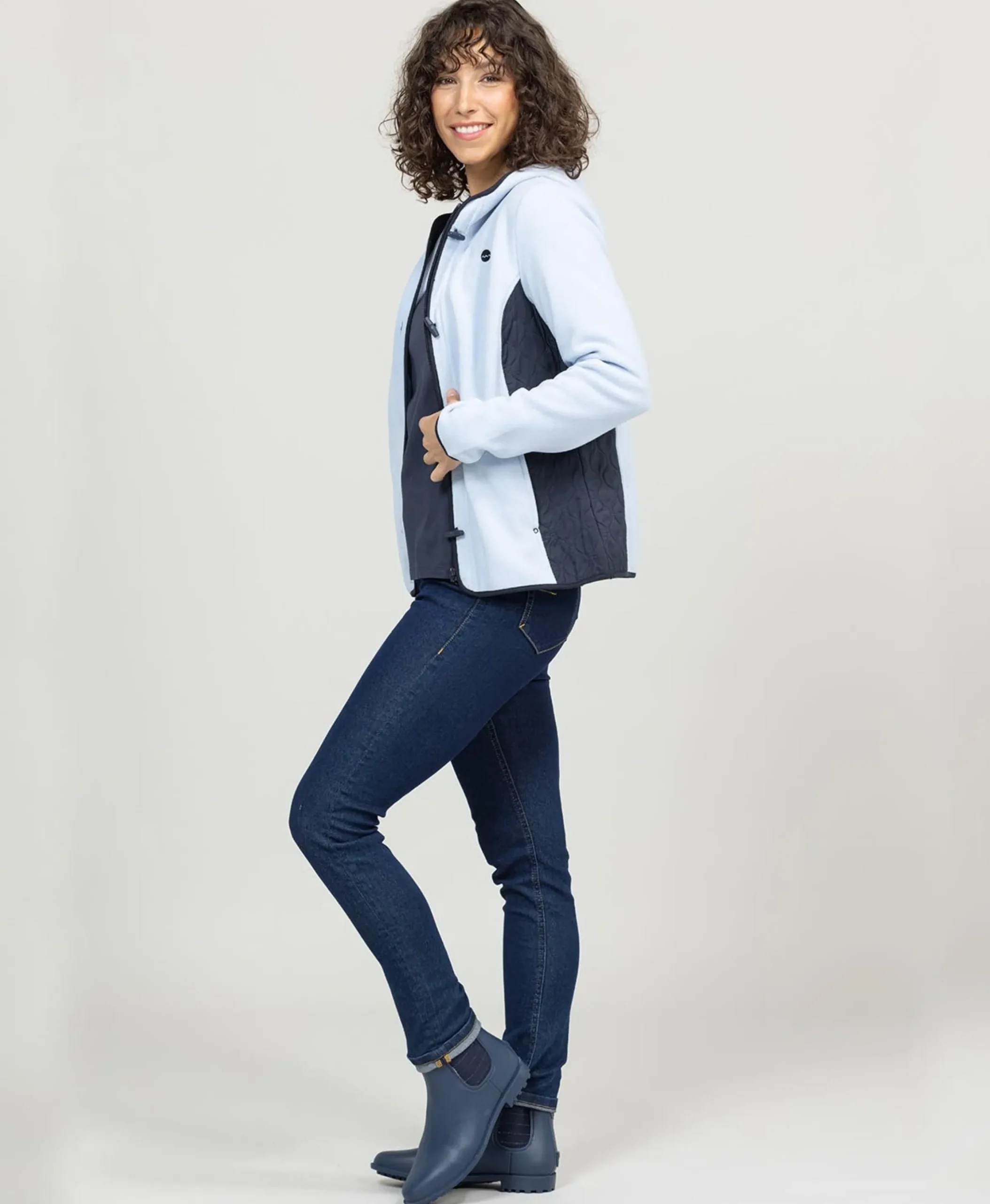VESTE POLAIRE BLEU CACHEMIRE NECAR