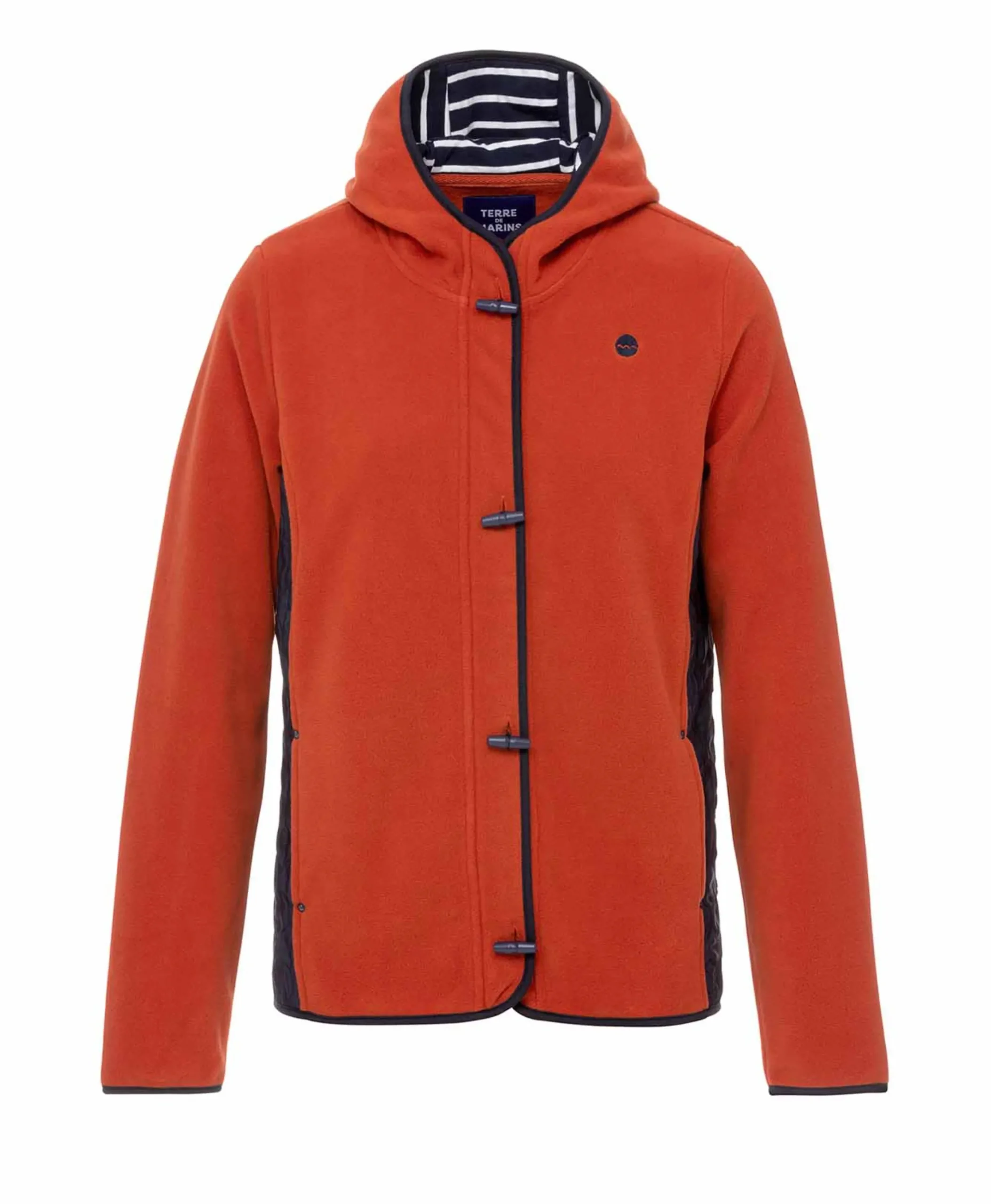 VESTE POLAIRE ROUGE BRIQUE NECAR