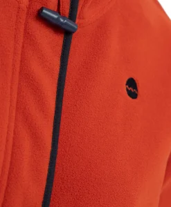 VESTE POLAIRE ROUGE BRIQUE NECAR